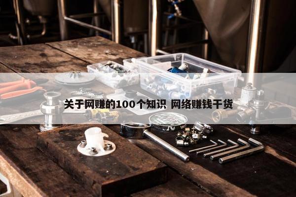 关于网赚的100个知识 网络赚钱干货