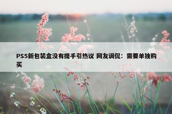 PS5新包装盒没有提手引热议 网友调侃：需要单独购买